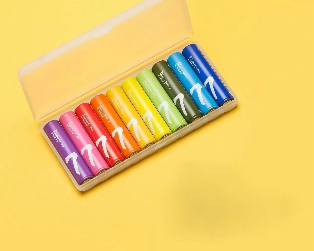 Батарейки Xiaomi Mi Rainbow ZI7 типа AAA 10шт. 1.5V 8 Батарейки Xiaomi Mi Rainbow ZI7 типа AAA 10шт. 1.5V 8