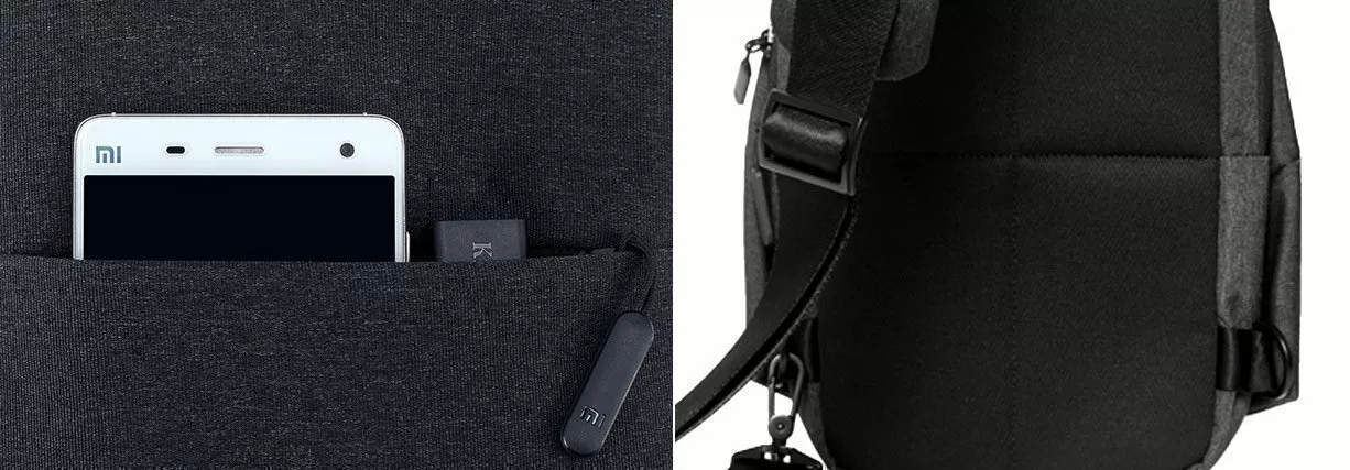 Рюкзак Xiaomi Mi City Sling Bag 10" (Black) 9 Рюкзак Xiaomi Mi City Sling Bag 10" (Black) 9