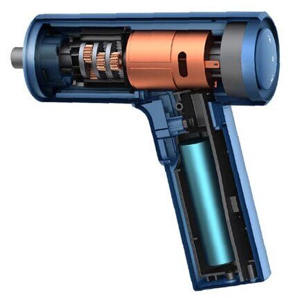 Аккумуляторная отвертка HOTO Electric Screwdriver Gun (QWLSD008) (Blue) EU - 5