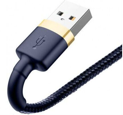 Кабель USB BASEUS Cafule, USB - Lightning, 1.5А, 2 м, золотойсиний - 5