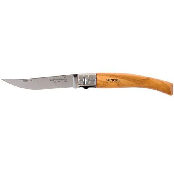 Нож филейный Opinel 8, нержавеющая сталь, рукоять оливковое дерево, 001144 - 2