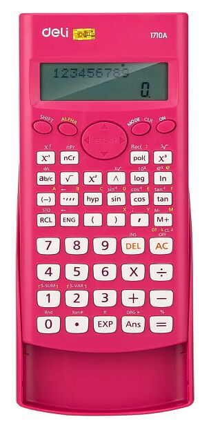 E1710A/RED калькулятор Deli E1710A/RED красный 102-разр. - 4