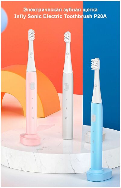 Электрическая зубная щетка Infly Electric Toothbrush P20A (Gray) RU - 4