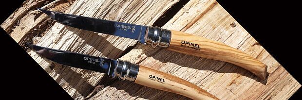 Нож филейный Opinel 8, нержавеющая сталь, рукоять оливковое дерево, 001144 - 5