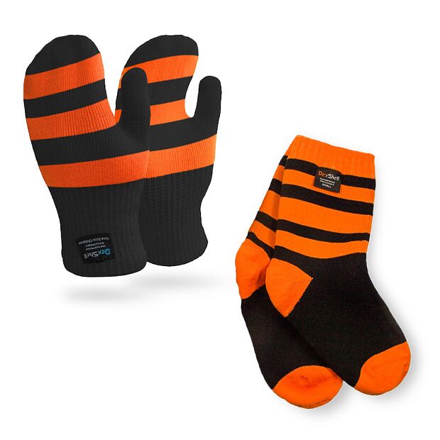 Водонепроницаемые детские варежки Dexshell Children mittens, оранжевые DG536S - 3