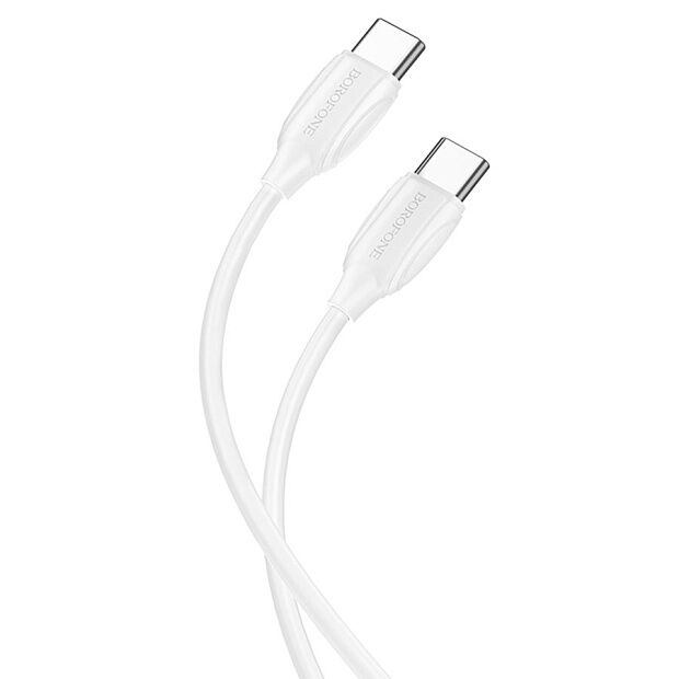USB кабель BOROFONE BX19 Benefit Type-C, 3A, 1м, PVC (белый) - 3