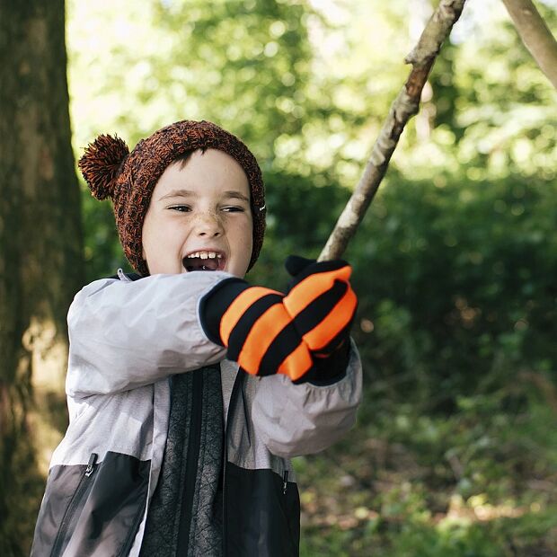 Водонепроницаемые детские варежки Dexshell Children mittens, оранжевые DG536L - 5