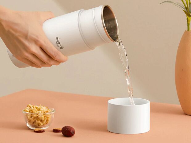 Электрический портативный чайник-термос DEERMA Portable Electric Kettle Thermos Bottle Cup (DEM-DR050) - 3