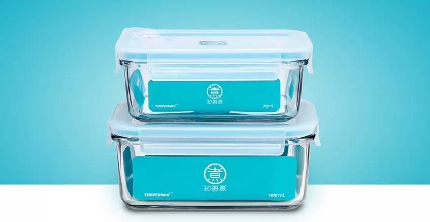 Дизайн контейнера для еды Xiaomi Anti-Drop Glass Crisper Внешний вид контейнера для еды Xiaomi Anti-Drop Glass Crisper